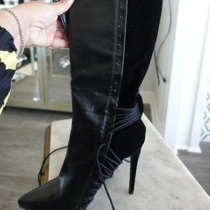 tall black boot